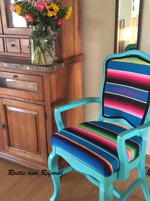 florals and Serape chair